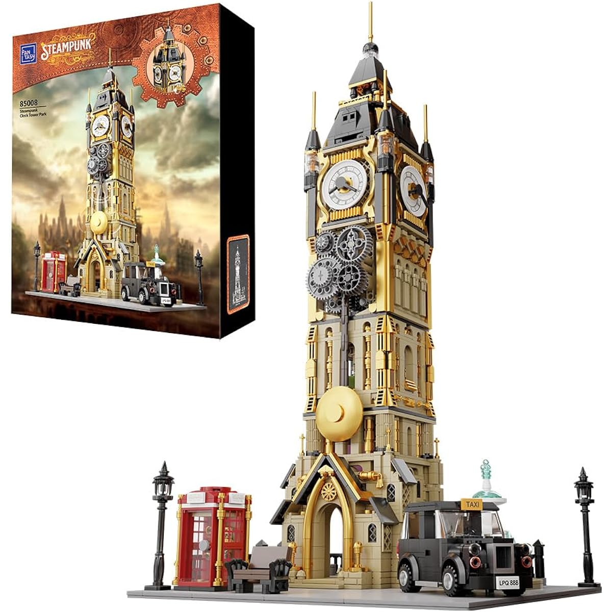 BRICKKK Steampunk Big1 Benpark Building Bricks Set - Adult Architectural Model Set for Adults and Teens