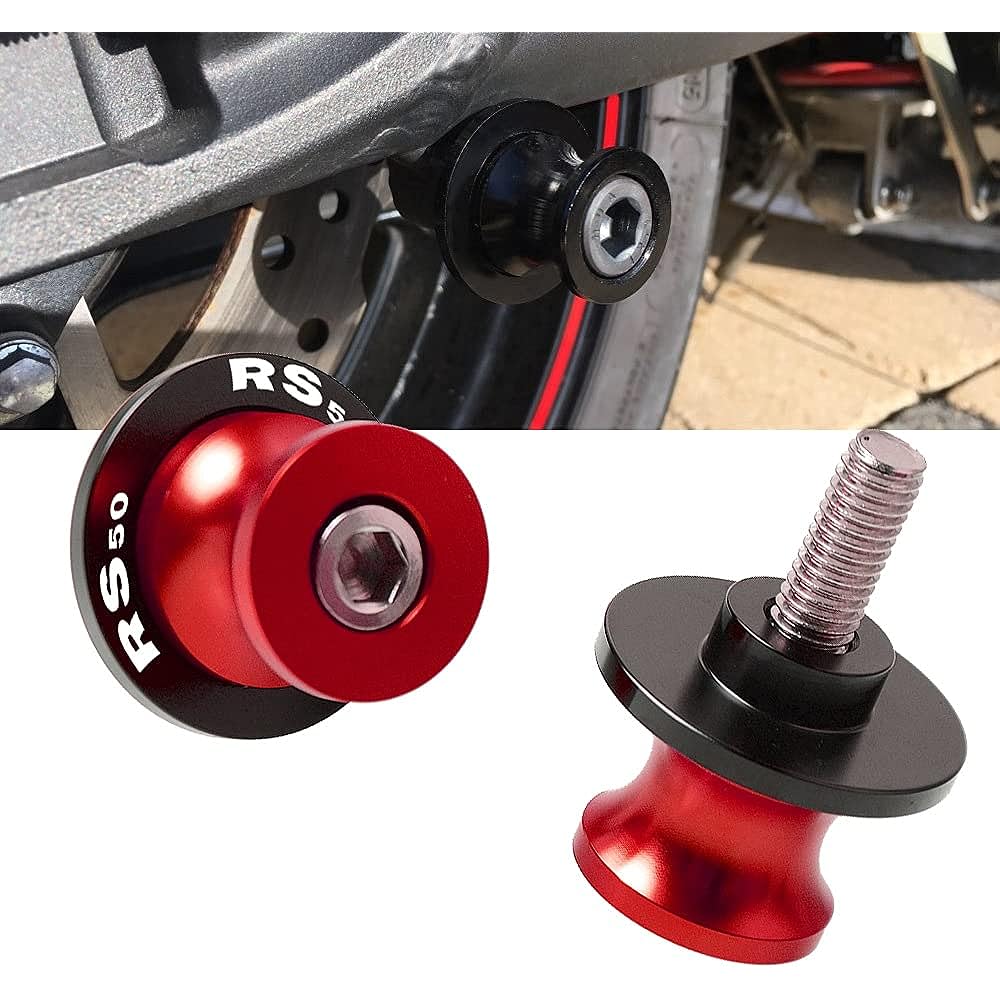 Motorcycle Swing Arm Spool Slider Motorcycle Accessories 6mm Swing Arm Slider Spool Bobbin Rs50 for Aprilia 2007 2008 2009 2010 2011 2012 2013 (Color: Blue)