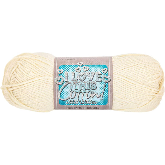 Hobby Lobby Ivory I Love This Cotton Yarn