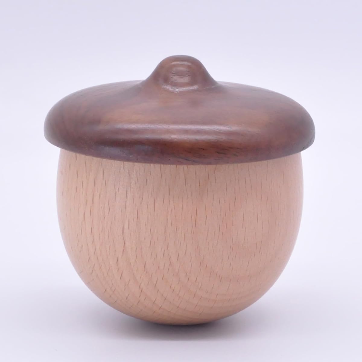ENVIABELL Acorn Music Box - Handmade Walnut and Beech Wooden Music Box for Boys Birthday Mother's Day Handmade Music Boxes for Women Handmade Music Box Crafts