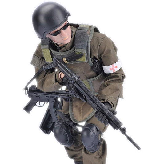 7Buy 12" Action Figures Toy 1:6 Stand Bendable Soldier Figure Model Toy (Military Policeman)