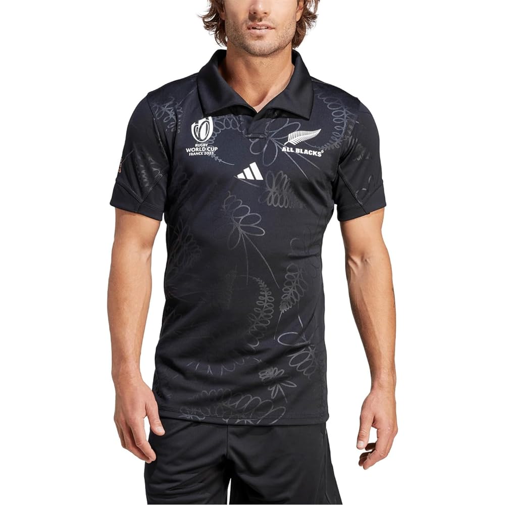 Adidas IJJ39 Men's Short Sleeve Uniform All Blacks Rugby Performance Home Jersey