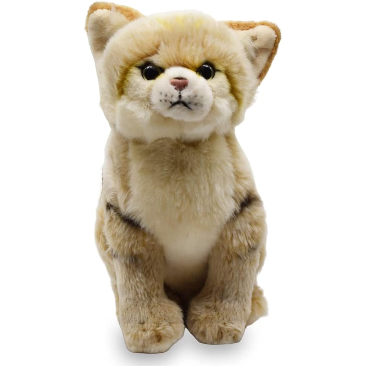 Little Heart Simulation Orange Cat Plush Toy 8.25inch Super Soft Cute Lifelike Orange Cat Stuffed Animal Toy for Kids Birthday Christmas Home Decoration