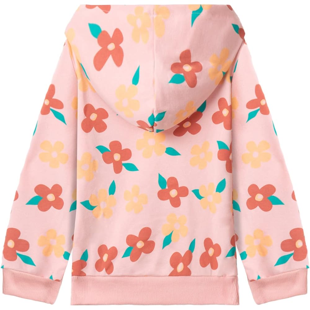 [LSMUDKINGDOM] Parka Kids Girls All Over Pattern Cute Hooded Pullover Children
