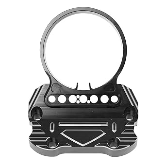 AQIMY Motorcycle Black Instrument Bracket Speedometer Replacement Cover for Harley Sportster XL883 Custom Low 1200 style-3 Black MP-233C