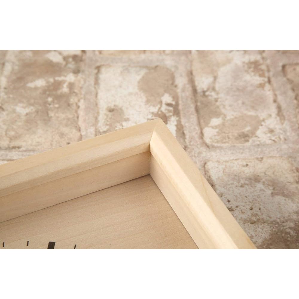 KATOMOKU square clock km-38N Wood Basswood Wall Clock Continuous Second Hand (Quartz Clock)