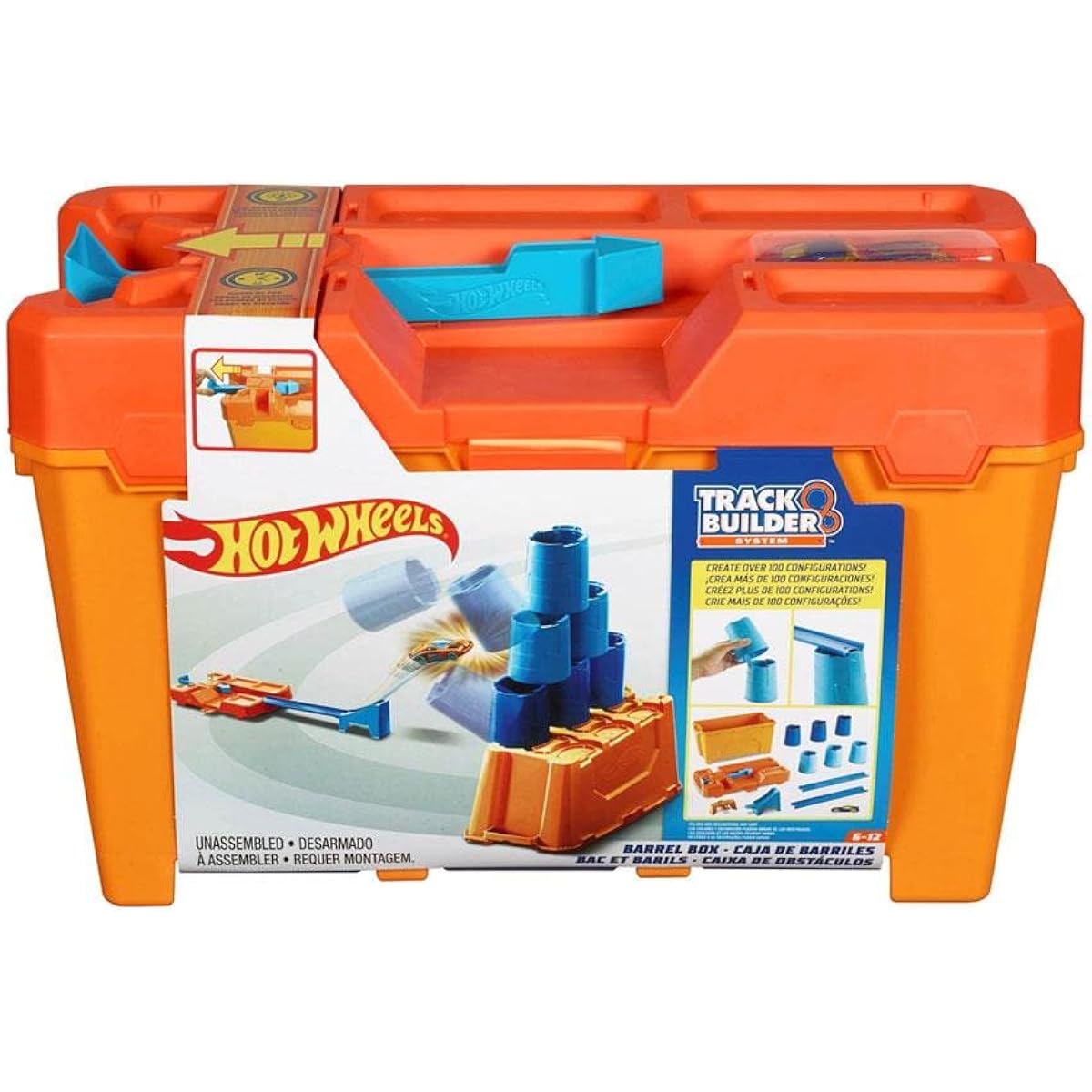 Hot Wheels Track Builder Stunt Barrel Box