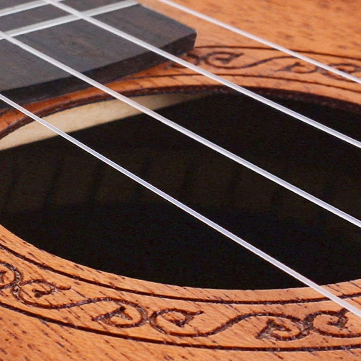 Ukulelete 23 inch ukulele beginner mahogany ukulele Hawaii guitar guitar instrument gift Easy to carry anywhere (Color: Natural, Size: 23 inches)