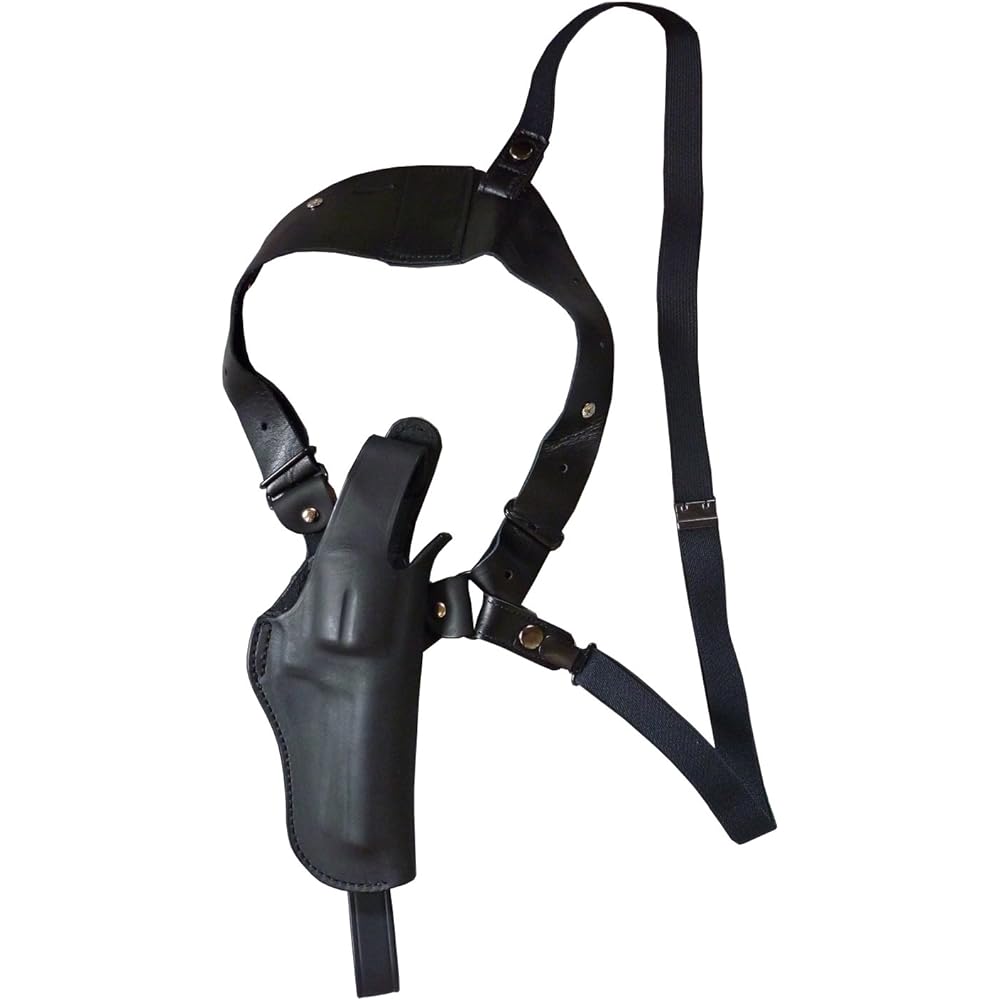 East.A Shoulder Holster Thumb Break Type Cowhide/Brown No.S232-BR For Revolver 3.5~4 inches