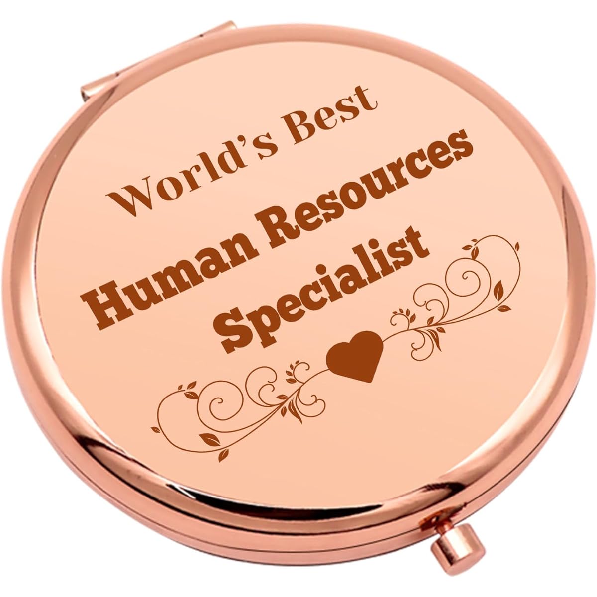 HR Appreciation Gift Compact Makeup Mirror HR Gifts for Women HR Supervisor Gifts Appreciation for HR Manager Foldable Makeup Mirror for Colleagues Boss Christmas Birthday Gift