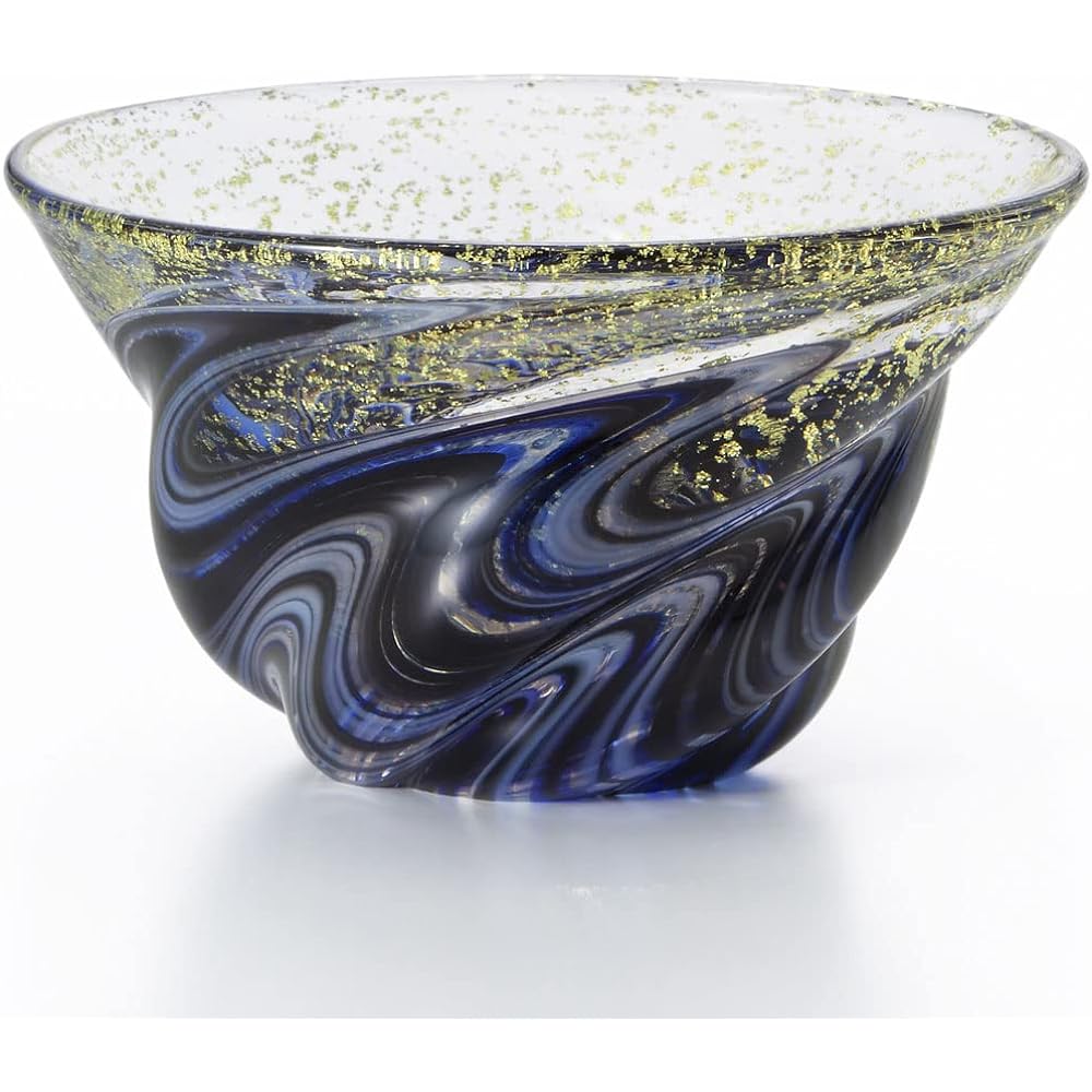 ADERIA Tsugaru Vidro Sake August Milky Way 50ml Made in Japan Cosmetic Box Sake Cup Sake Glass Cold Sake Choko Sake Cup Sake Cup Stylish Gift Present Celebration Father's Day Mother's Day Respect for the Aged Sixtieth Birthday Traditional Craft F75128