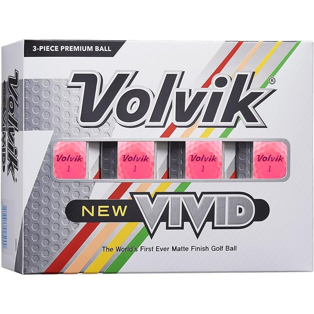 Volvik Golf Ball Vivid Parallel Import Product 3 Pieces 1 Dozen