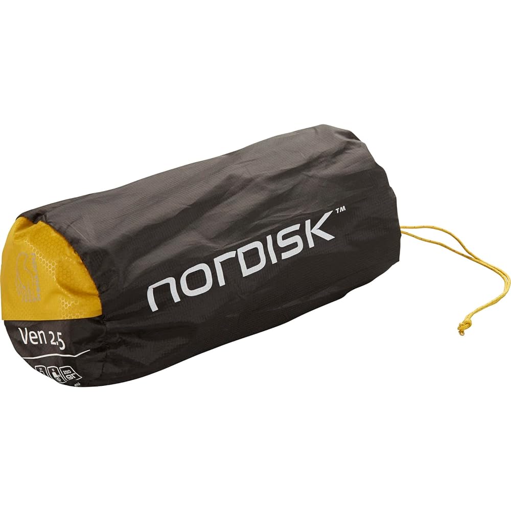 NORDISK Outdoor Camping Mat VEN 2.5 Mustard Yellow/Black [Genuine Japanese Product] 115006