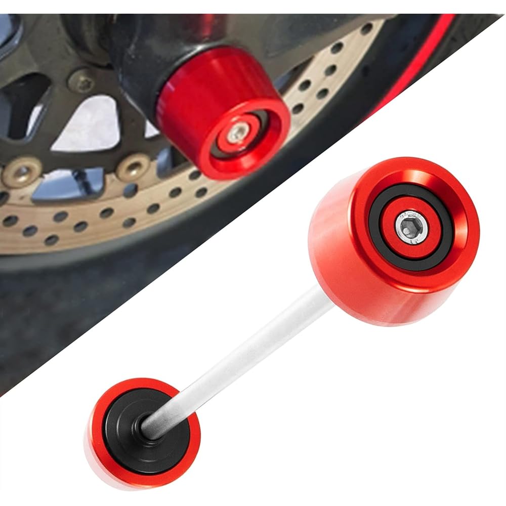 Motorcycle Slider Ducati Monster 696 795 796 797 821 1100EVO Motorcycle Front Axle Slider Wheel Protection (Color: Silver, Size: B)