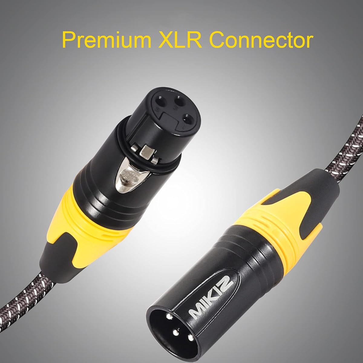 MIKIZ XLR Cable 35ft 6 Pack XLR Patch Cable Male to Female for XLR Audio Cable 35ft