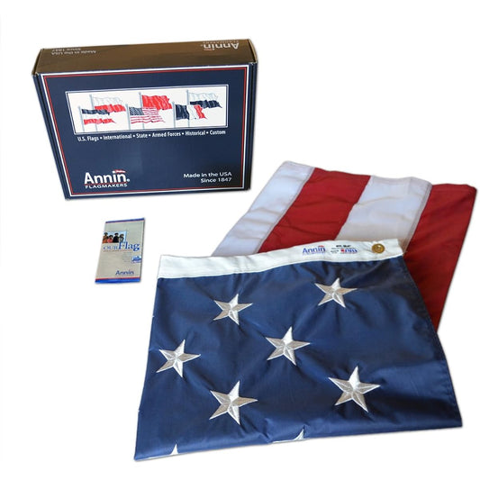 Annin Flagmakers 2300 6 ft. x 10 ft. Nylon-Glo American Flag