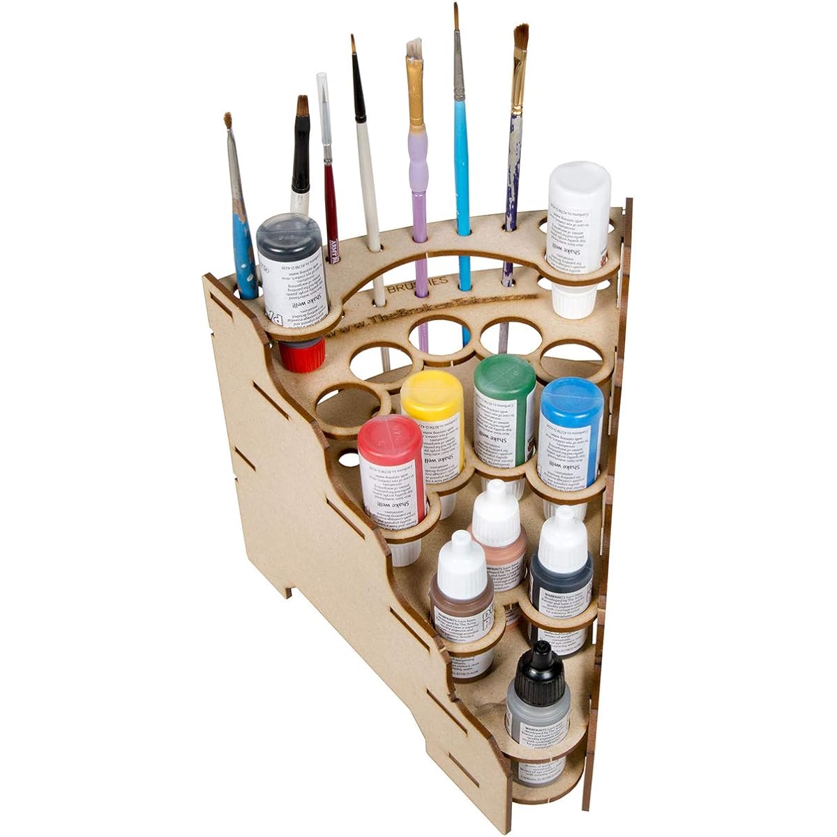 Broken Token Modular Paint Rack (90° Wedge 35mm Holes)