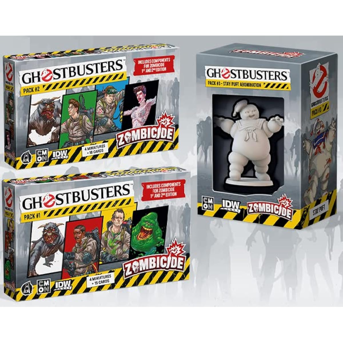 Ghostbusters Zombicide Hero and Abomination Pack [3-Piece Set]