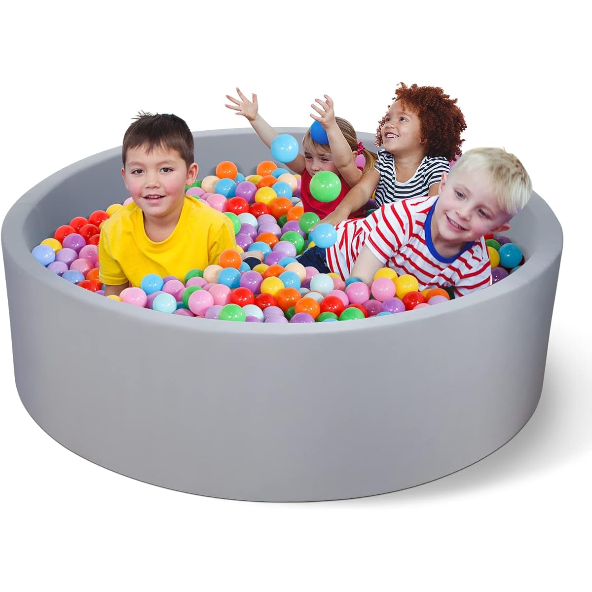 MODEREVE Ball Pit for Toddlers, Large Baby Ball Pit, 47" Soft Foam Ball Pit Pool Playpen, Ideal Gift for Kids - Balls Not Included