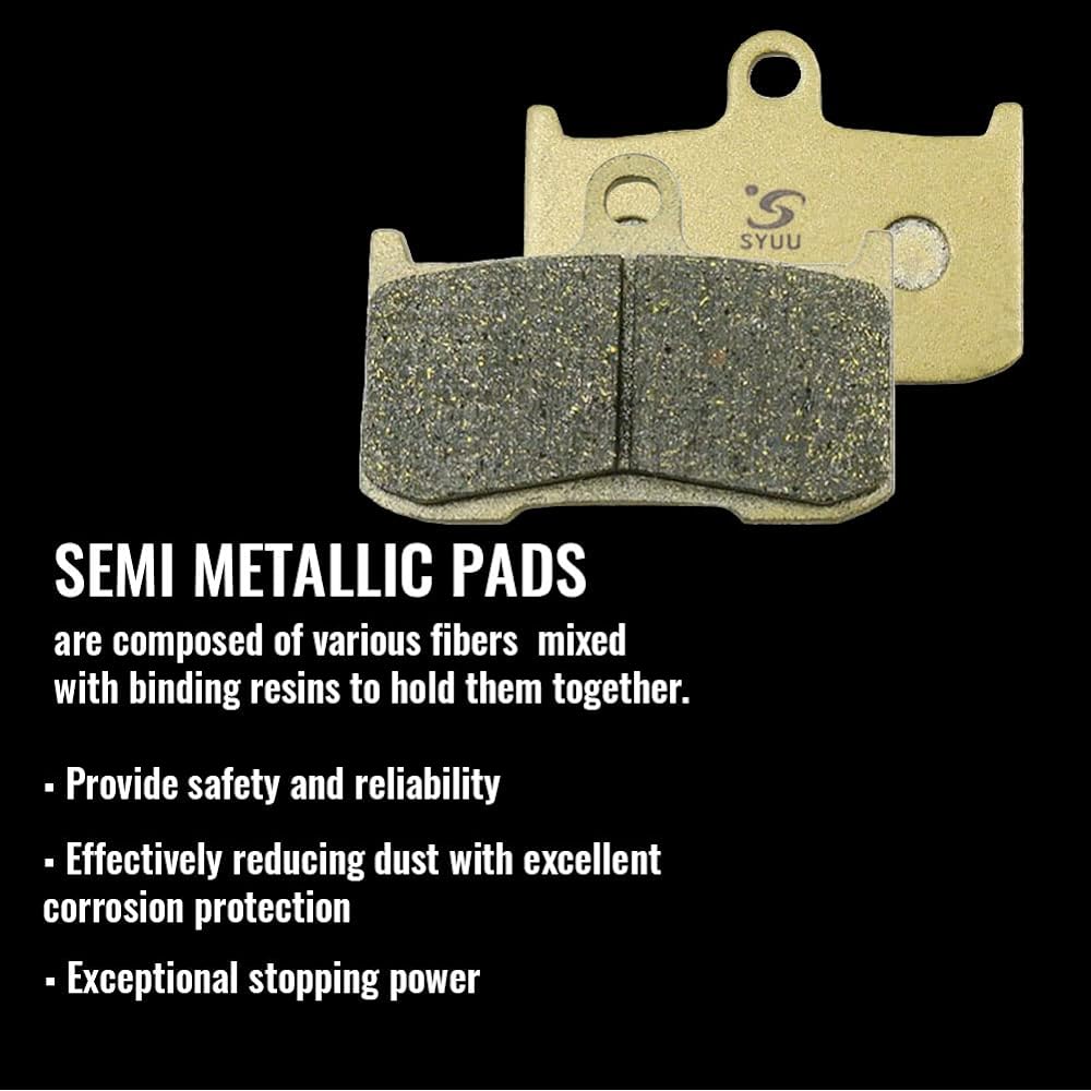 S SYUU Motorcycle Front Rear Brake Pad Compatible with Victory Cross Country 10-16 Cross Country Tour 12-15 FA347F FA347F FA196R