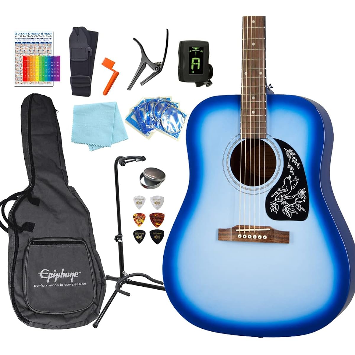 Epiphone Acoustic Guitar Starling, Beginner's 13-piece Set, SLB [98765]