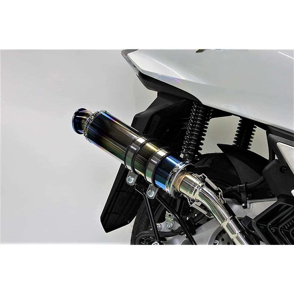 PCX160 2BK-KF47 8BJ-KF47 2021~ Motorcycle Muffler SSB Stainless Steel Blue Color Muffler Motorcycle Supplies Motorcycle Motorcycle Parts Full Exhaust Custom Parts Dress Up Replacement External Product Honda HMS 201-041