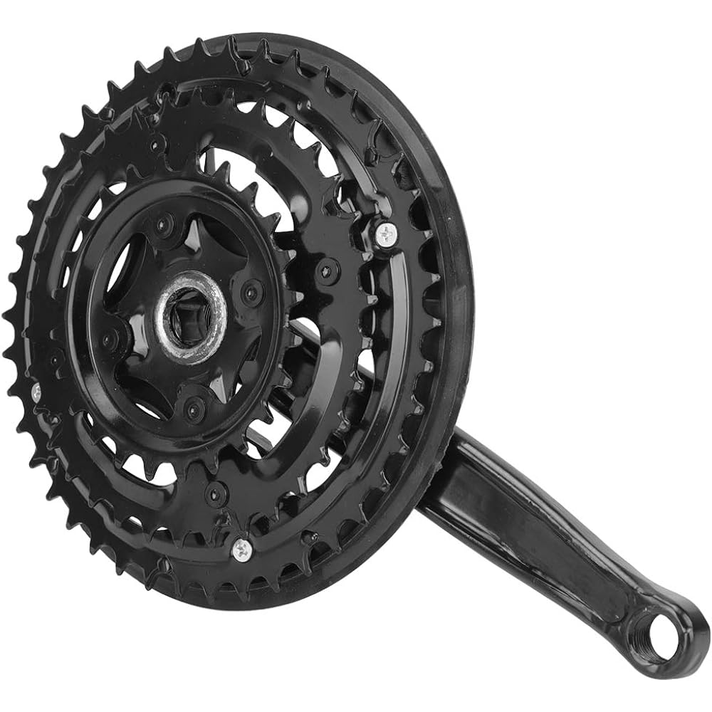 Alomejor1 Bicycle Crankset Crankset Durable Easy to Use High Strength Lightweight Compatibility Precision Machining 170mm Mountain Bike Road Bike Folding Bike