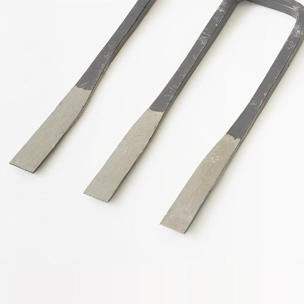 Fukushima type, 3-pull, all-purpose, made in Tsubame-Sanjo, made in Japan, made in Japan, 3-pronged hoe, Fukushima Prefecture, short handle, for use on slopes, slopes, fields, home gardens, agriculture, root vegetables, root cutting, digging