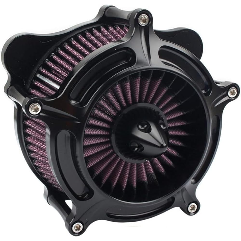 Motorcycle Breather Filter For Harley Touring Road King Street Glide Softail Dyna CVO 2008-2016 Motorcycle Air Filter CNC Turbine Air Cleaner Intake Filter