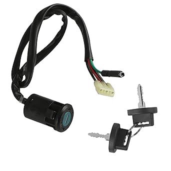 Caltric Ignition Key Switch for Honda 250 Trx250Te Trx250Tm Recon 250 2002-2009 2011 2012 2013 2014 2016 2017 ATV