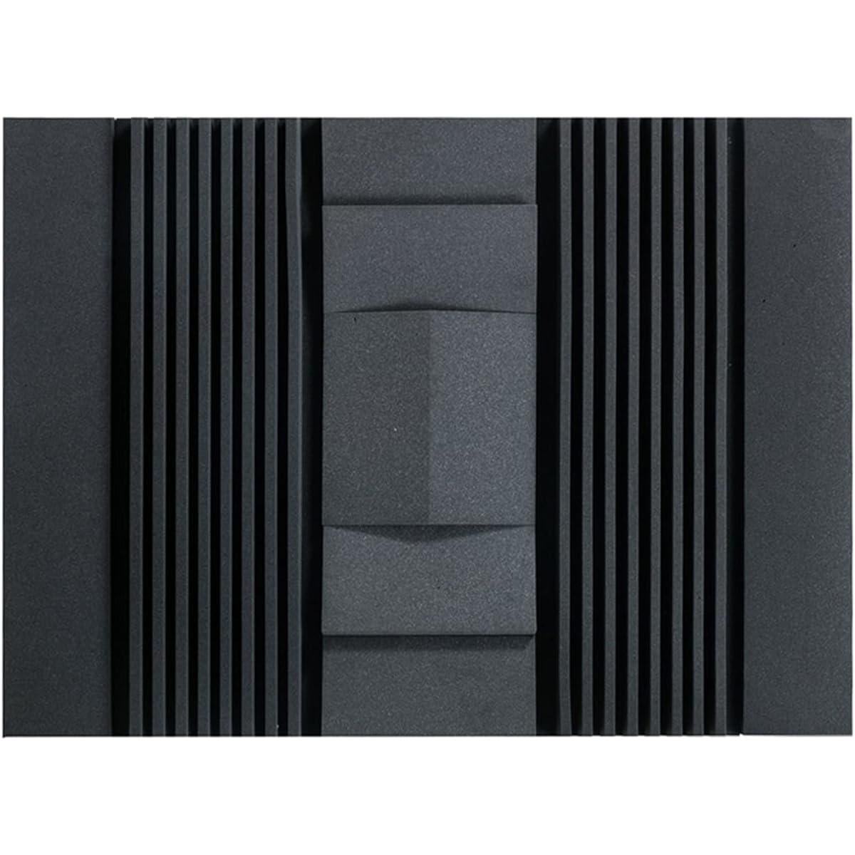 Acoustic Panel Wedges Sound Absorbing Foam Acoustic Treatment Decorative Tiles Recording Studio Soundproofing Panels High Density Easy Installation (Purple 120*90*7.5CM) (Black)
