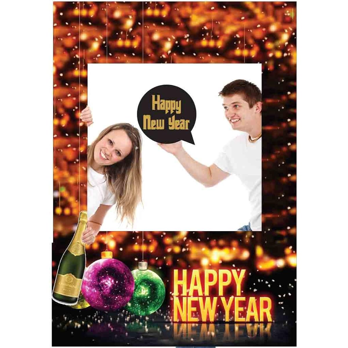 New Years Photo Frame and Prop Booth Set