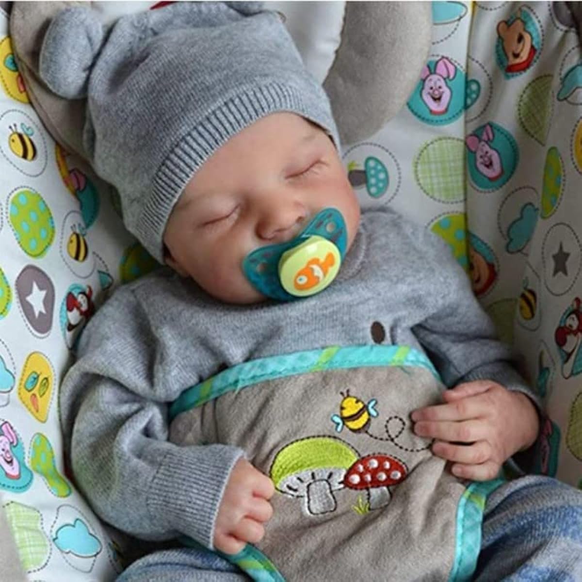 iCradle Lifelike Reborn Baby Doll 19 Inch Boy Silicone Full Body Soft Baby Doll, Lifelike Doll Washable Best Birthday Set for Ages 3+