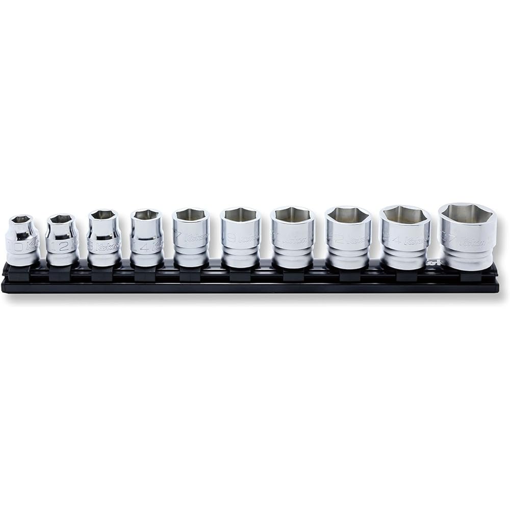 Yamashita Industrial Research Institute Koken Z-EAL 3/8(9.5mm)SQ. Hex socket rail set 8 pieces RS3400MZ/8