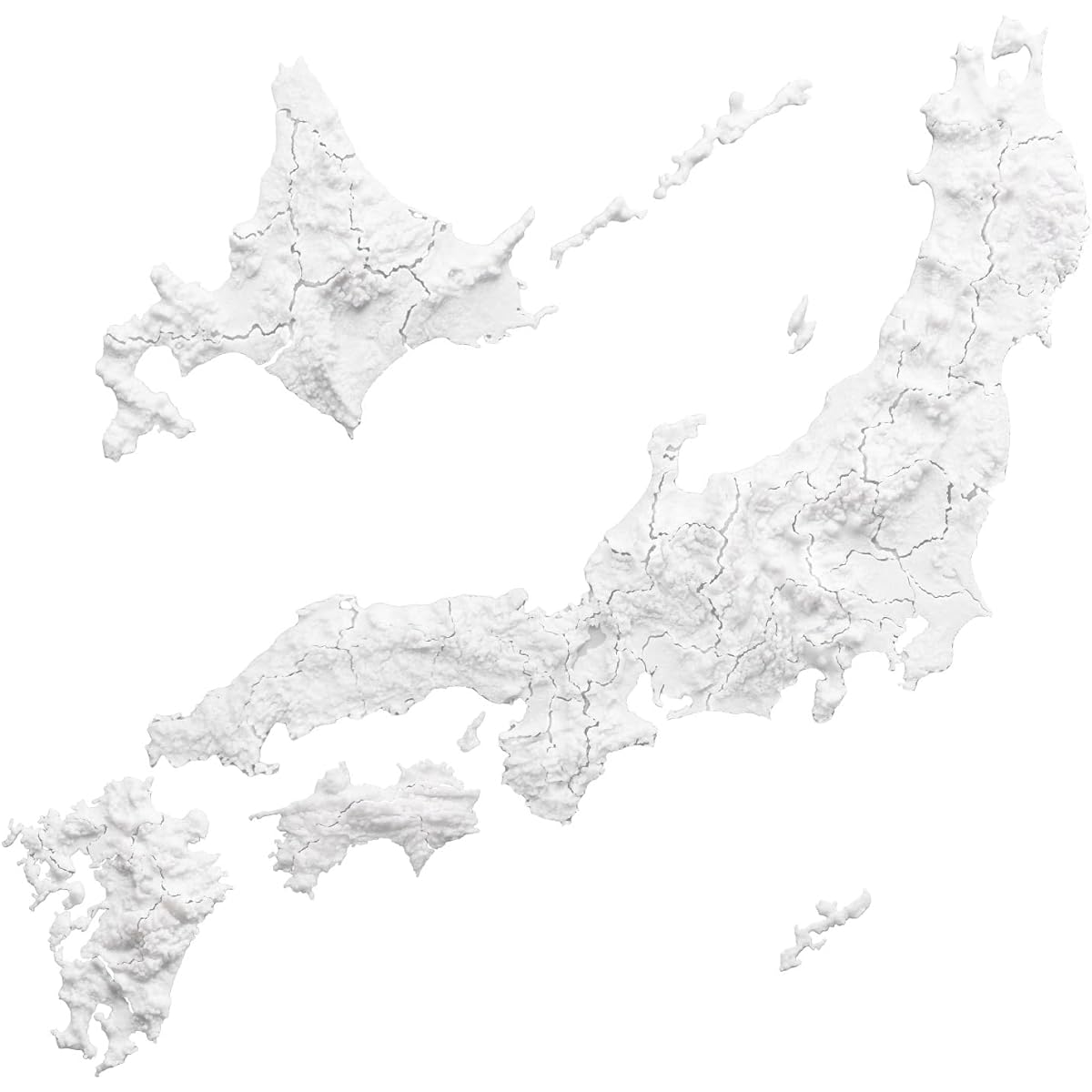 3D Japan map puzzle, elementary school social studies teaching materials, for junior high school entrance exams, made of soft material