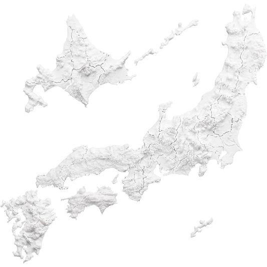 3D Japan map puzzle, elementary school social studies teaching materials, for junior high school entrance exams, made of soft material