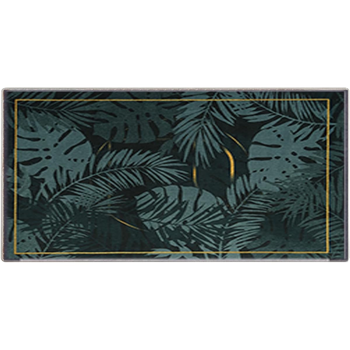 Carpet, Black Soundproof Rug, Carpet for Upright Piano, Feather Pattern, Vibration Damping Carpet, Machine Washable, For Home Piano, 1.3m x 1.8m (Size: W x L 1.3m x 1.8m/4.2ft x 5.9ft)