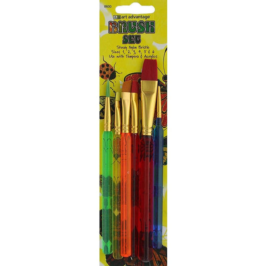 Art Advantage 6-Piece Triangle Handle Brush Set by Art Advantage