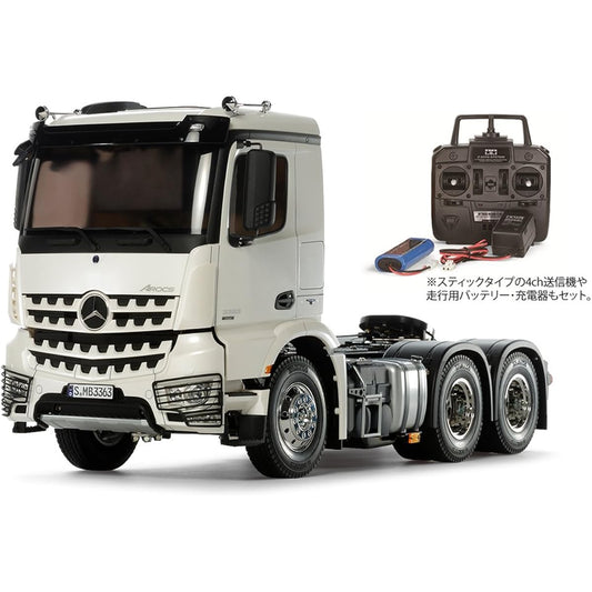 Tamiya 1/14 RC Big Truck Series No.51 Mercedes-Benz Actros 3363 x 4 Classic Space Full Operation Set Truck 56351