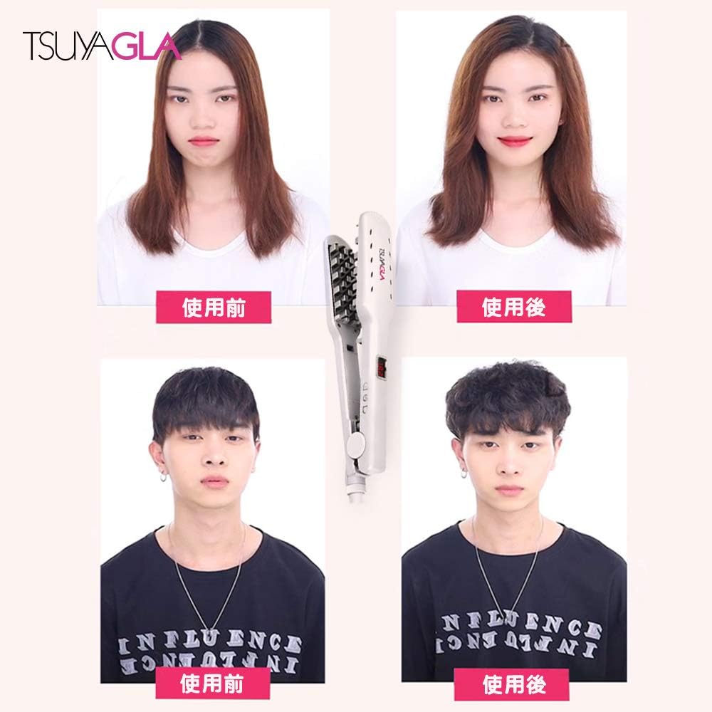 Creates fluffy and thick hair Fluffy hair iron LED temperature display Increases hair volume, thickens hair (reduces greasiness) Compatible with overseas countries Suitable for men and women Men's mini Women's mini 140℃-240℃ 10-level temperature adjustme