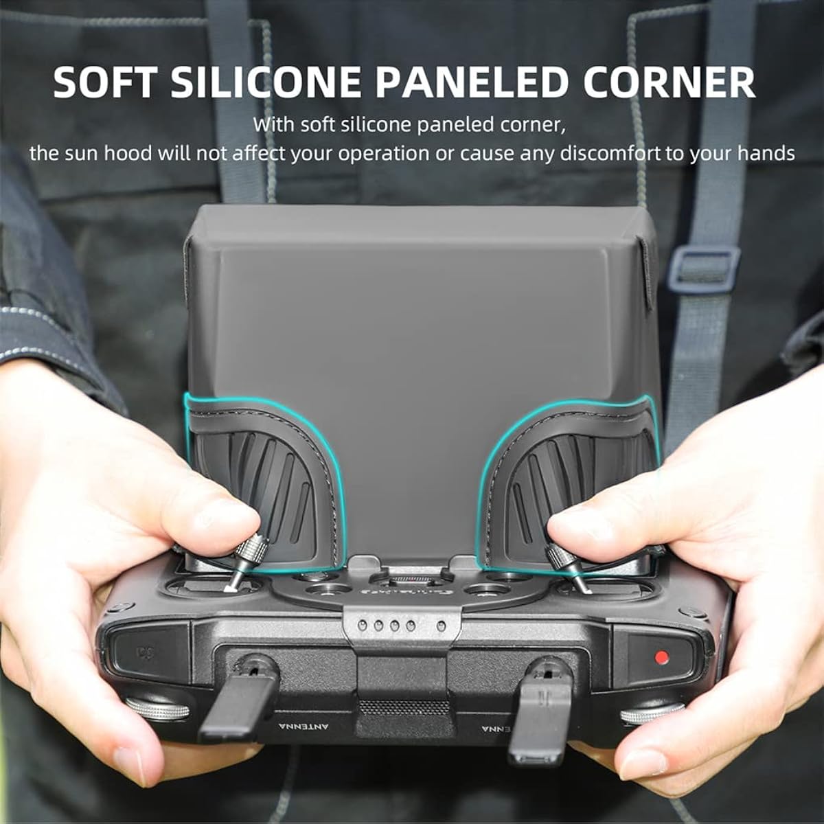 RC Silicone Sunshade Foldable Sun Hood for D-JI RC Pro Mavic 3 Mavic 3 Classic, Mavic 3 Cine, Air 2S, Mavic Mini 3 Pro Remote Controller Silicone Sun Cover (D-JI RC Pro Sunshade)