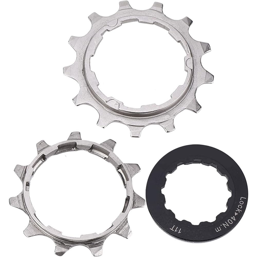 Freewheel 9/10/11/12 Speed 32/36/42/46T Hollow Design Lightweight Super Wear-resistant Steel Sprocket Cassette Mountain Bike Road Bike Bicycle Replacement Accessories (10S 11-36T Silver)