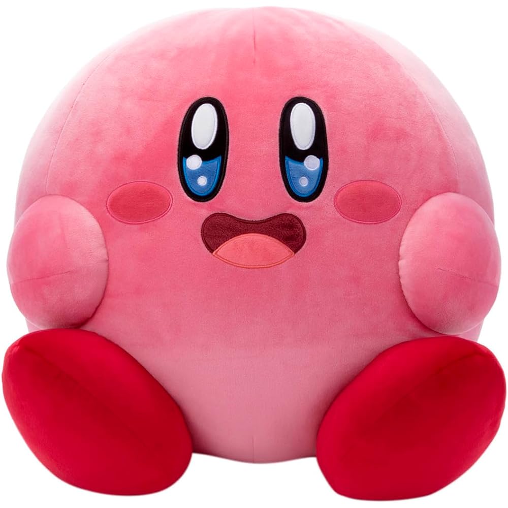 TAKARATOMY A.R.T.S Kirby of the Stars Mocchi-Mocchi-GameStyle Extra Large Kirby (Kirby's Gourmet Festival) Plush Toy Width approx. 50cm