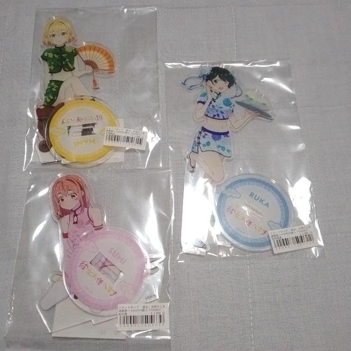 Rent-A-Girlfriend Karaoke no Tetsujin Acrylic Stand Sakurazawa Sumi Sarashina Ruka Nanami Asami Acrylic Stand Set