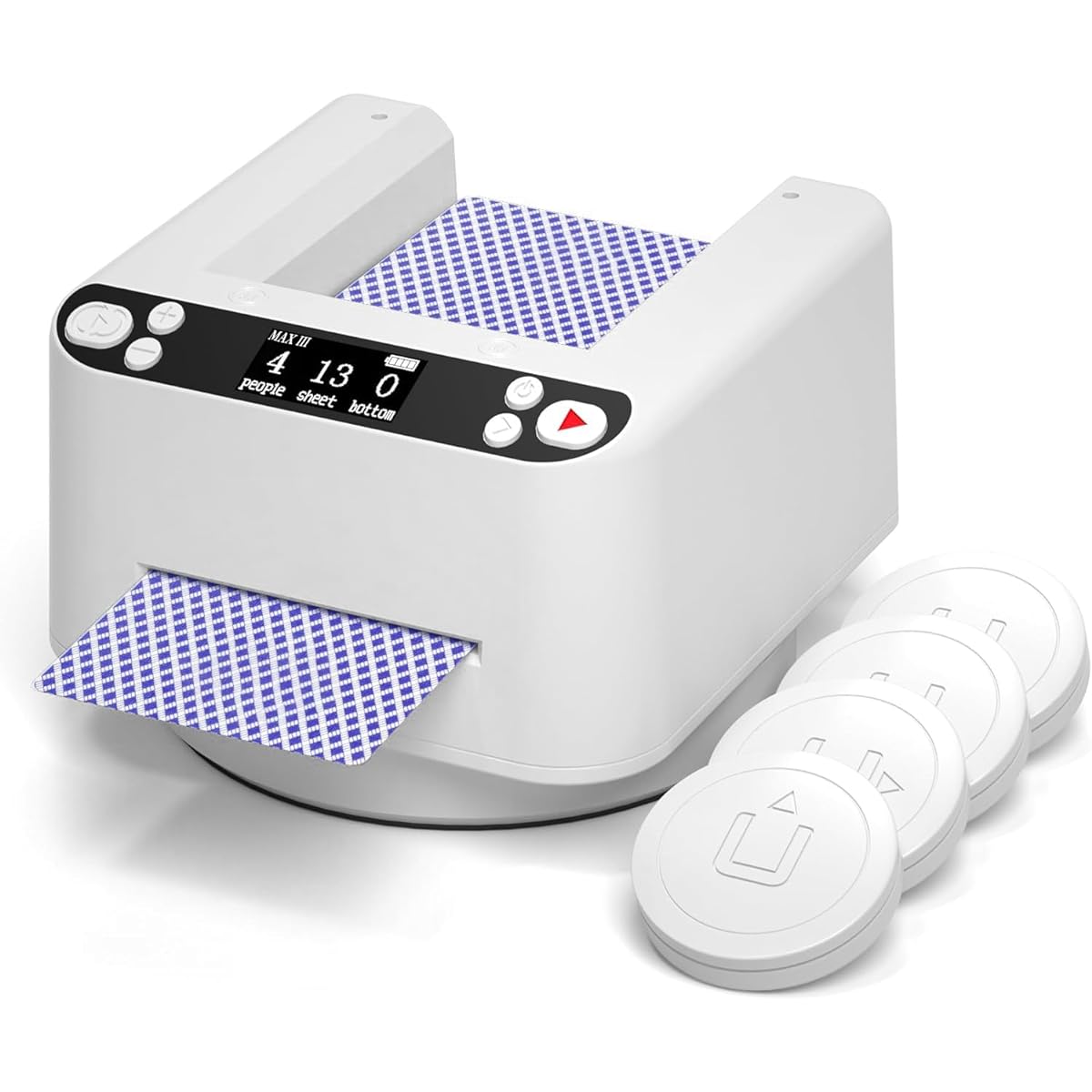 QUICARD Smart Automated Card Dealer Machine 360° Rotation Universal Anti-Fraud Playing Card Dealing Tool Rotating Card Dealer Machine for UNO Blackjack Texas Hold'em