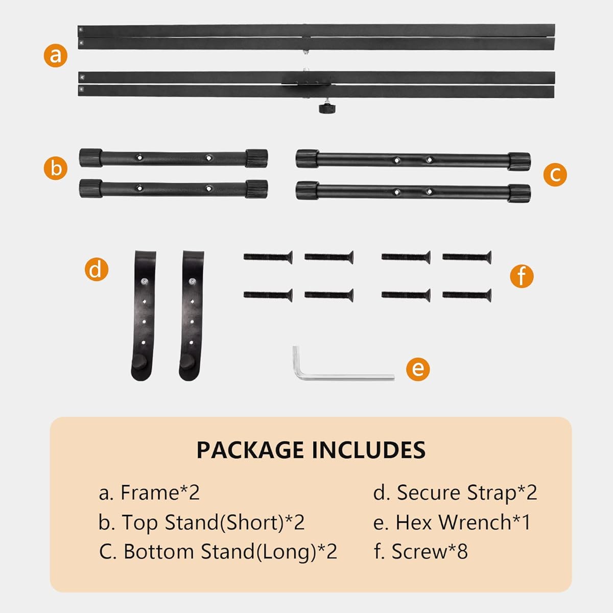 LETSROCK Adjustable Keyboard Stand Heavy Duty Double X Piano Stand with Lock Strap for 61 76 88 Keys