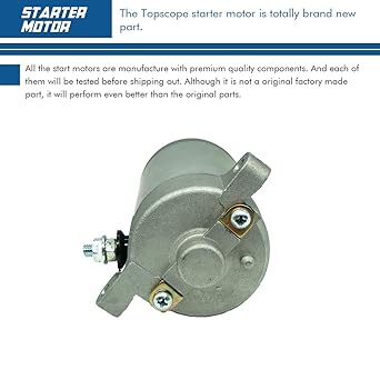 Starter Motor 1988-2011 Kawasaki ATV KLF220 KLF250 Bayou Replacement OE # 21163-1130 21163-1253 21163-1266 12V CCW9 Spline Shaft