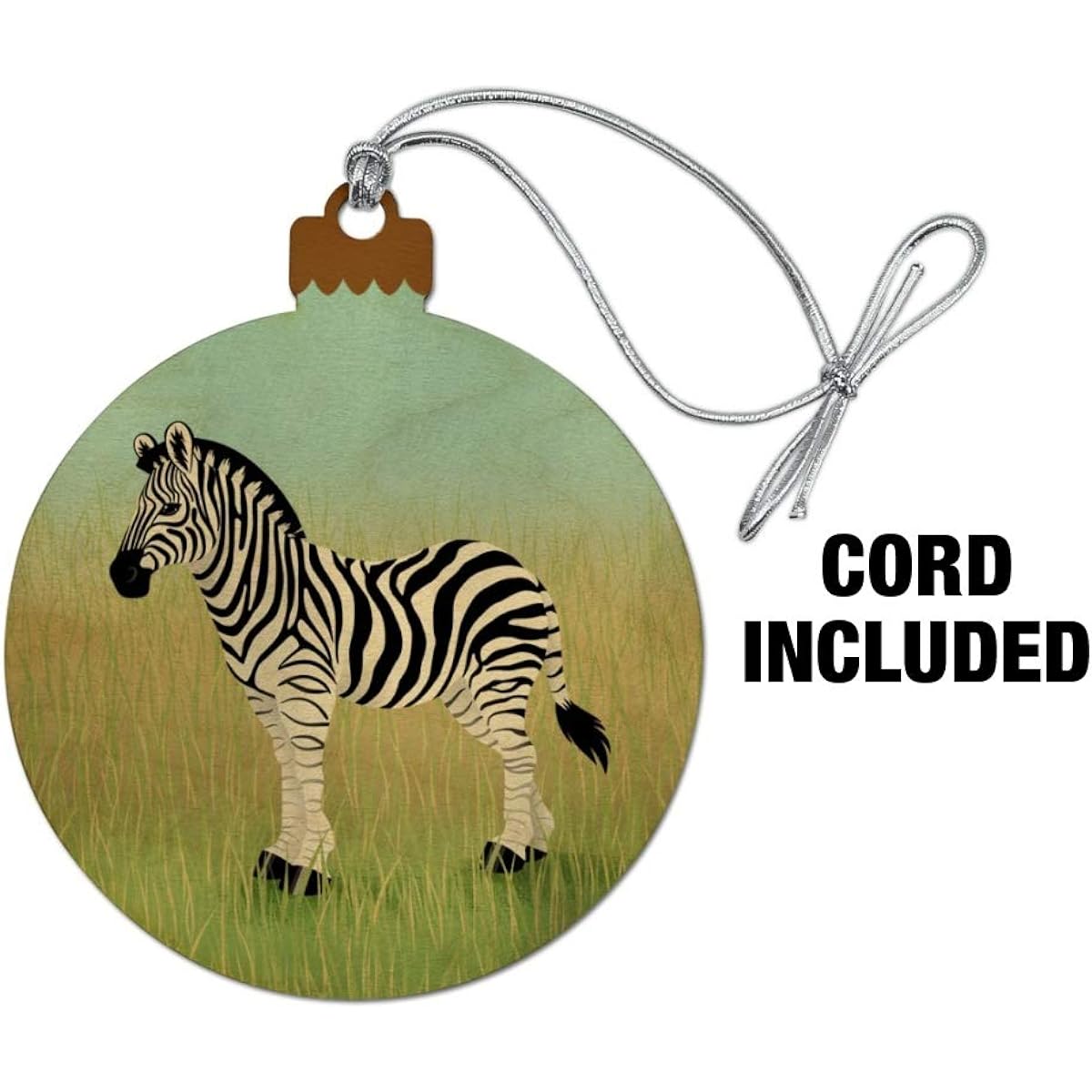 Prairie Zebrawood Christmas Tree Holiday Ornament