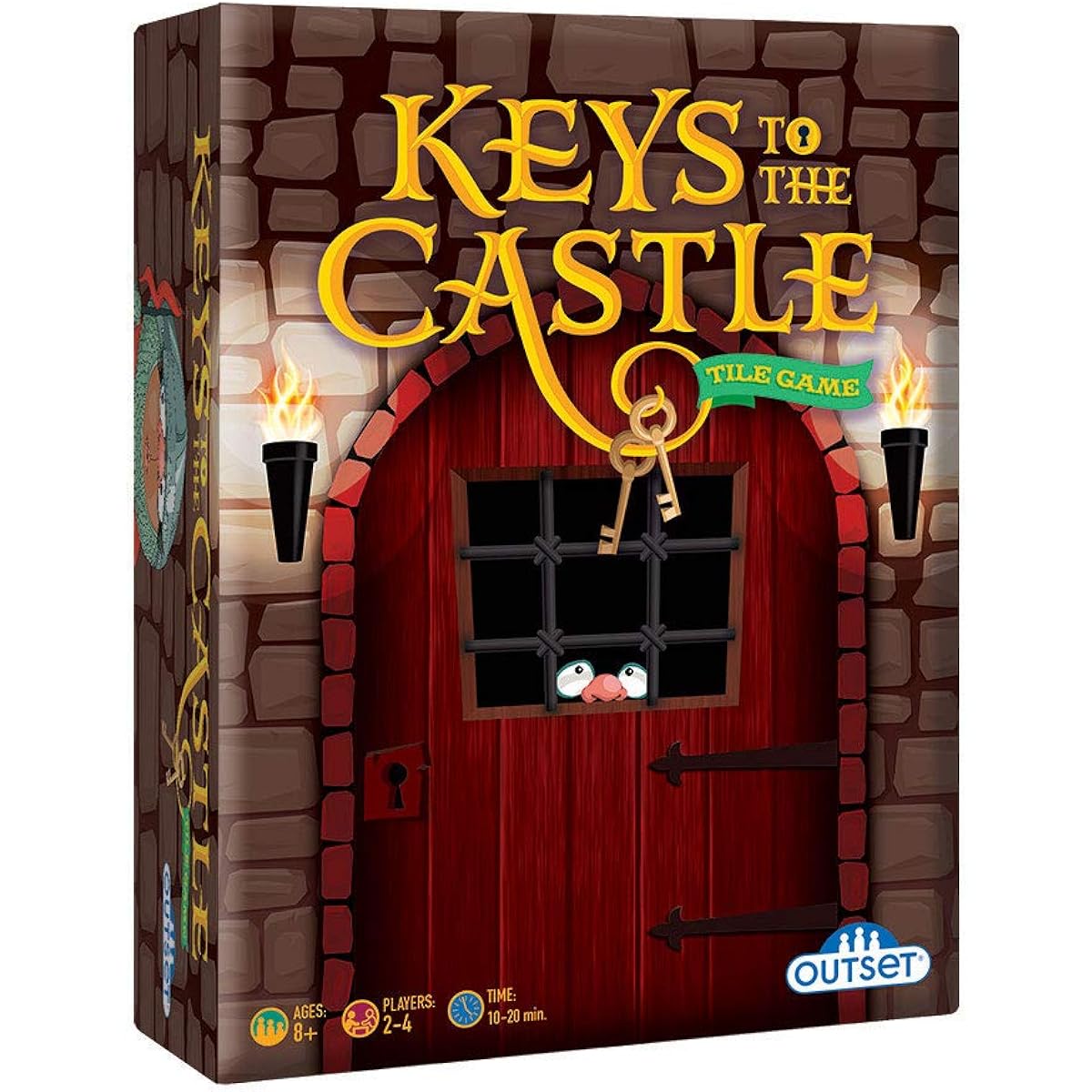 Outset Keys to the Castle – Race to the Other Side! – Family Friendly Board Game – Different Every Time You Play for 2-4 Players – Fun for Kids and Adults Ages 8+