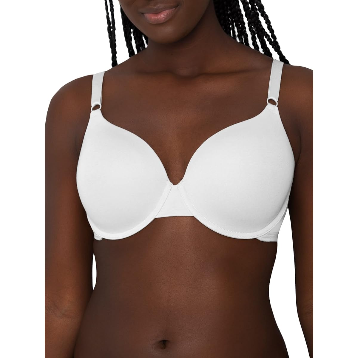 [Jiobbo] Fruit of the Loom Women's T-Shirt Bra, Black/Sand/White, 36C